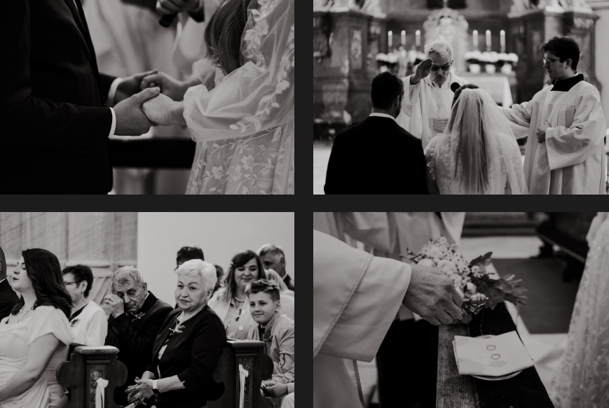 The engaged couple exchange wedding vows.
