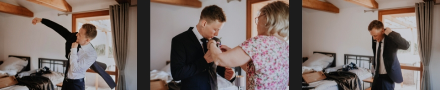 Resort-chobot-wedding-photographer-monika-chano_2 The groom's mother helps him with his wedding preparations.