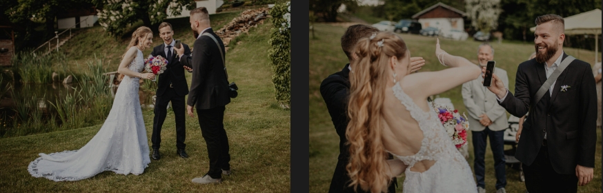 Resort-chobot-wedding-photographer-monika-chano_8 The newlyweds receive a video congratulation.