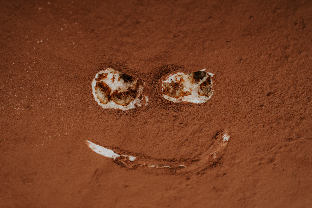 Dělňák Líšeň - Tiramisu wedding cake - detail.