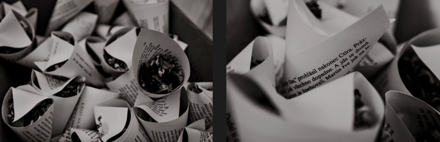 Wedding details during the day.