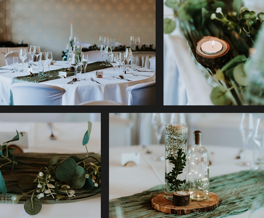 Rustic wedding decoration.