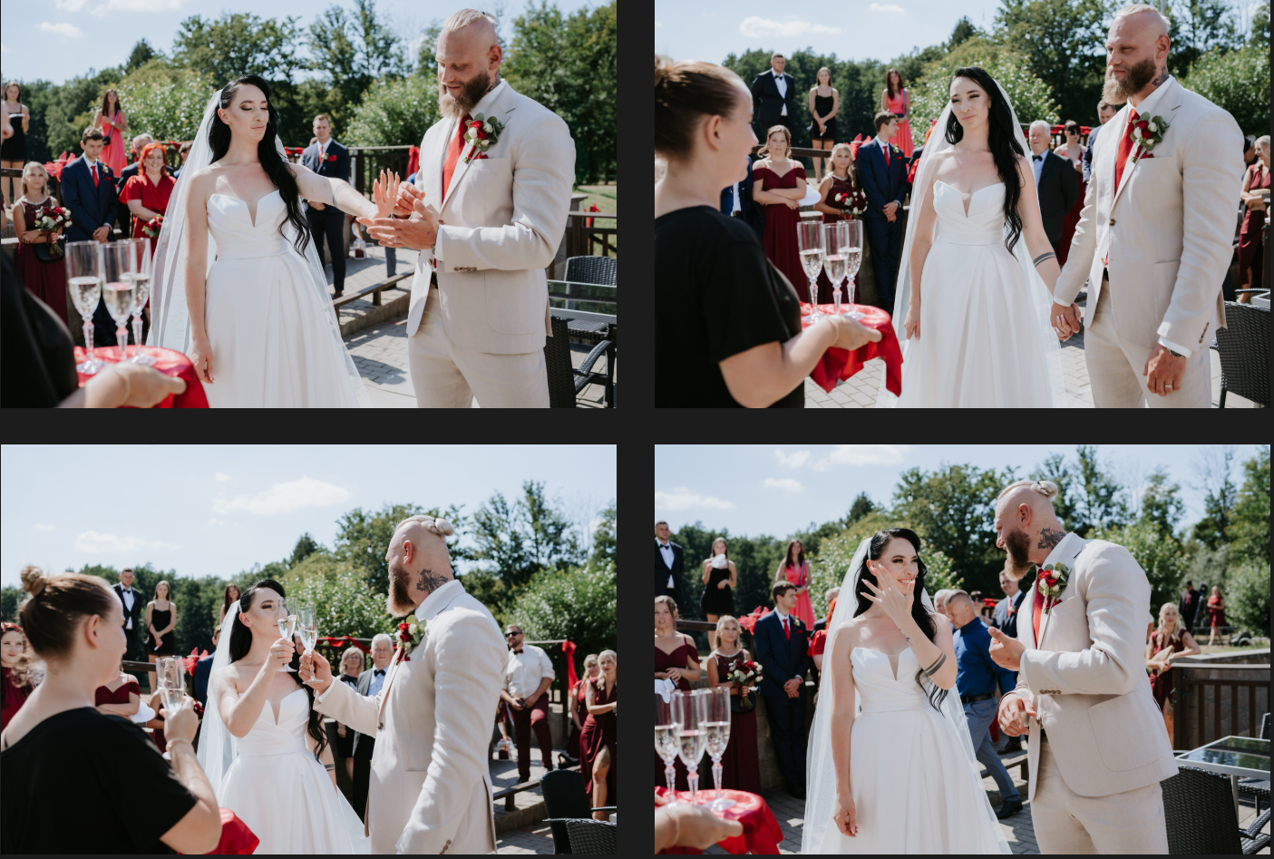 Momentky ze svatební hostiny.