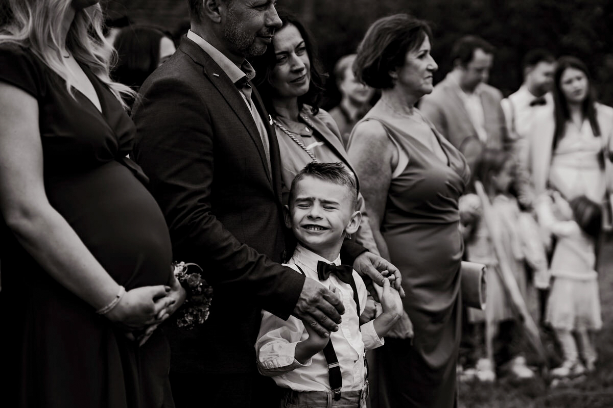 Momentka ze svatebního obřadu, svatba Jeseníky.
