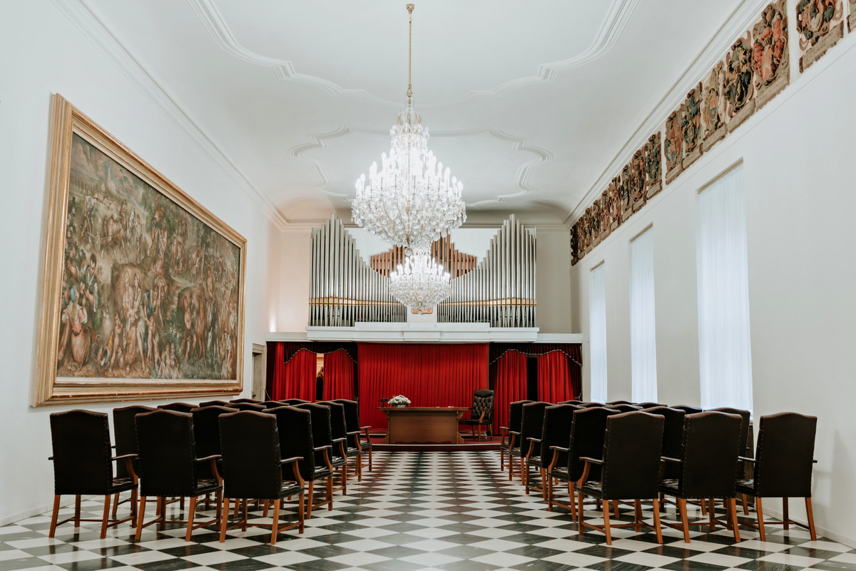 Oddací místnost Nové radnice Brno.